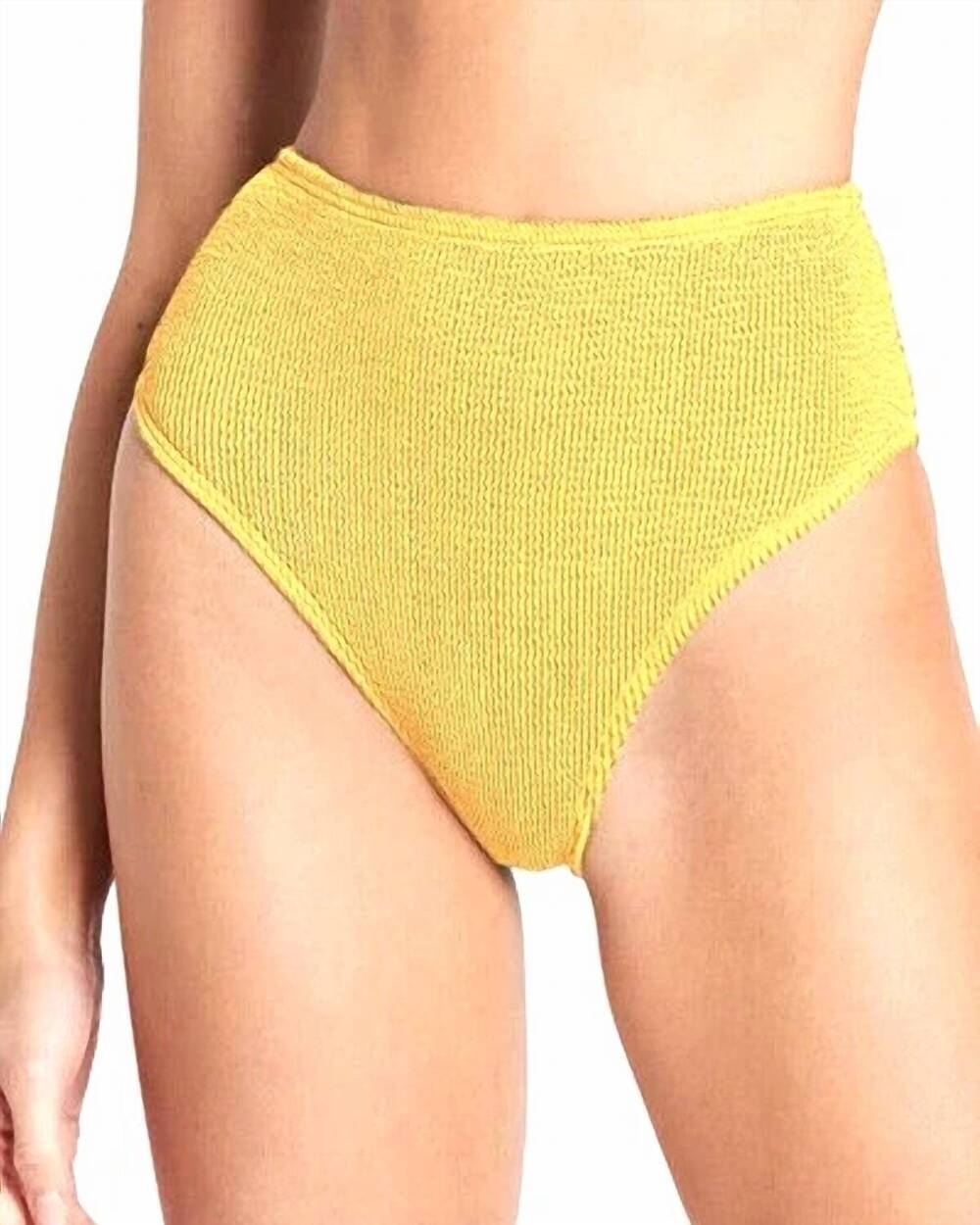 NEW BOND-EYE women's palmer high waist bikini bottoms in yellow